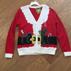 Sweater red holiday unisex Christmas NWT Santa 🎅